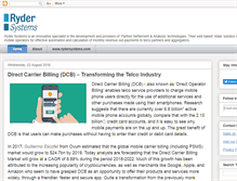Tablet Screenshot of blog.rydersystems.com